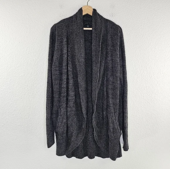 Barefoot Dreams 452 cozy lite pocket open cardigan Large XL - Picture 2 of 10